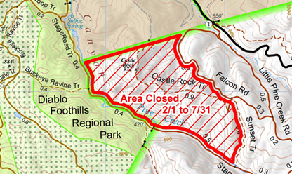 Castle Rock Closure Map